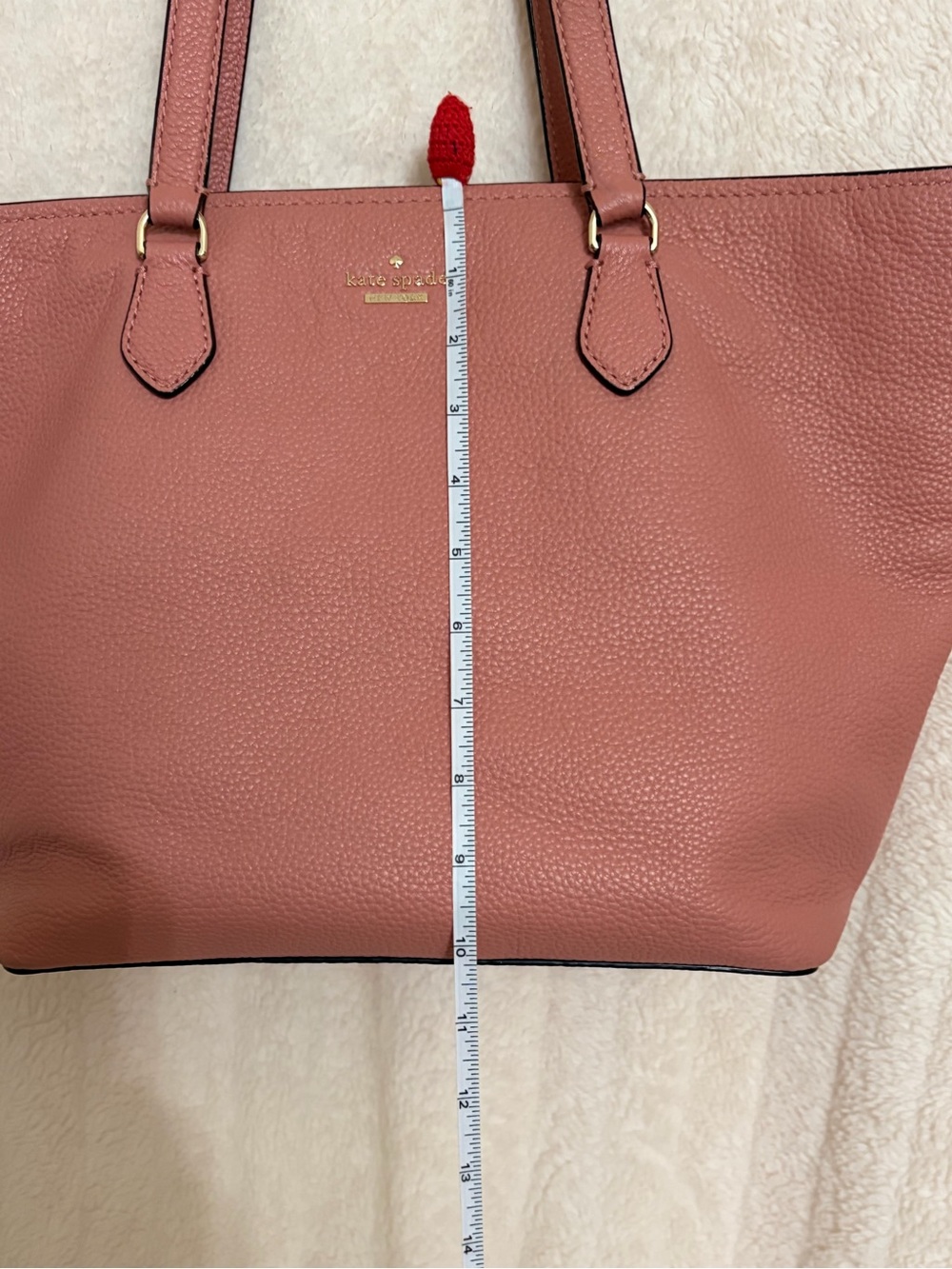 kate spade Rosewood Pebbled Leather Tote - Picture 6 of 8